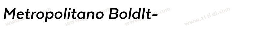 Metropolitano BoldIt字体转换